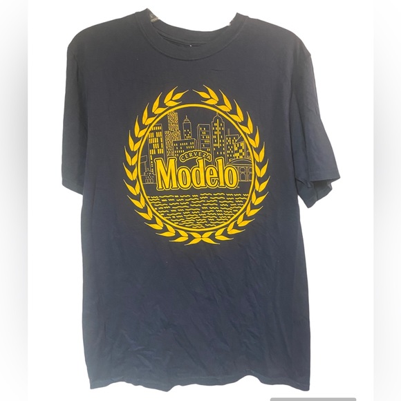 Modelo cerveza beer short sleeve crew neck Athletic t-shirt large casual medium - Picture 1 of 6